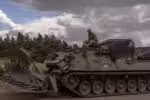 Ukrainian servicemen operate an armoured military vehicle in the Sumy region, near the border with Russia, on August 13, 2024, amid the Russian invasion of Ukraine. Ukraine's shock border offensive into Russia's Kursk region has been one of Ukraine's speediest operations since Moscow invaded in February 2022. Analysts say it is the most significant ground operation by a foreign army inside Russia since World War II. For Ukraine, it has been a morale boost at an otherwise perilous moment in the war. (Photo by Roman PILIPEY / AFP)
