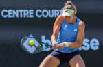 BAD HOMBURG (Germany), 26/06/2025.- Beatriz Haddad Maia of Brazil in action during her quarterfinal match against Jasmine Paolini of Italy at the Tennis Bad Homburg Open in Bad Homburg, Germany, 26 June 2025. (Tenis, Brasil, Alemania, Italia) EFE/EPA/RONALD WITTEK