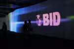 Logotipo do Banco Interamericano de Desesnvolvimento (BID) em conferência promovida pelo banco no Panamá. 13/3/2013. REUTERS/Carlos Jasso