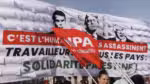 Comícios são realizados em protesto contra a interrupção da operação por Israel