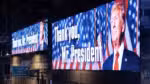 Imagens de Donald Trump são mostradas em Tel Aviv devido a um ataque ao Irã