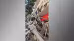 Vídeo mostra o instante em que marquise cede em Copacabana