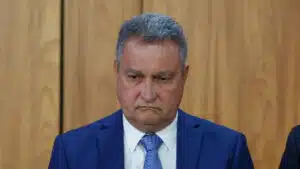 Rui Costa, ministro-chefe da Casa Civil, durente cerimonia no Palácio do Planalto.  Sérgio Lima/Poder360 - 03.abr.2024