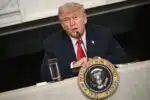 US President Donald Trump speaks during in an "Invest America" roundtable discussion in the State Dining Room of the White House in Washington, DC on June 9, 2025. (Photo by Brendan SMIALOWSKI / AFP)