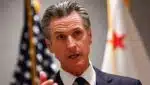 Gavin Newsom, governador da Califórnia, em confronto com Trump