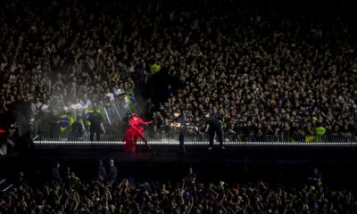 US pop star Lady Gaga performs during her concert at Copacabana beach in Rio de Janeiro, Brazil on May 3, 2025. (Photo by Daniel RAMALHO / AFP)