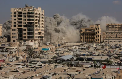 Mais de 10% da população de Gaza sofreu mortes ou ferimentos, afirma militar israelense