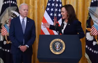 Kamala Harris afirma que a candidatura de Biden à reeleição representou uma ‘imprudência’ Kamala Harris afirma que a candidatura de Biden à reeleição representou uma ‘imprudência’