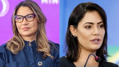 Janja rebate Michelle após ex-primeira dama descrever seu ex-marido como “cachaceiro” Janja rebate Michelle após ex-primeira dama descrever seu ex-marido como “cachaceiro”