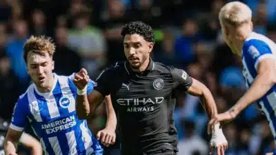 Omar Marmoush teve lesão no joelho e será ausência do City no clássico de domingo Omar Marmoush teve lesão no joelho e será ausência do City no clássico de domingo