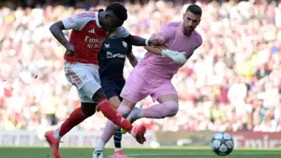 Saka desfalca o Arsenal; Saliba pode retornar para o jogo contra o Nottingham Forest Saka desfalca o Arsenal; Saliba pode retornar para o jogo contra o Nottingham Forest