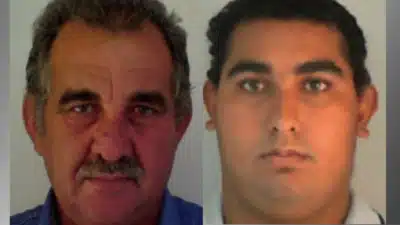 Pai e filho em fuga após serem encontrados com veículo enterrado em bunker Pai e filho em fuga após serem encontrados com veículo enterrado em bunker