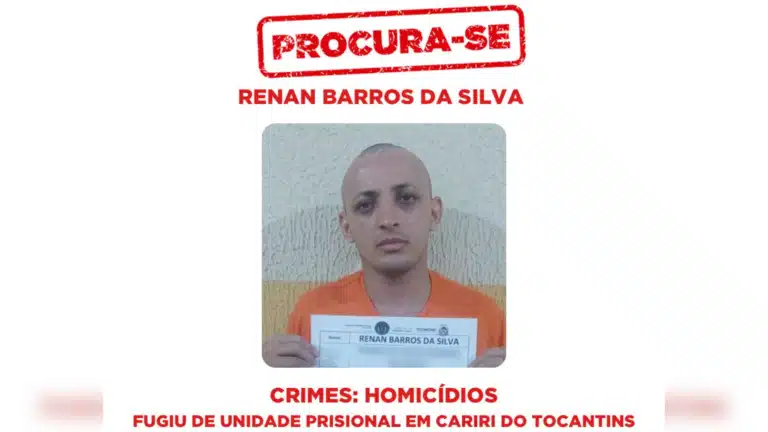 “Renan Barros da Silva, o ‘Serial Killer da Rotatória’, foge de presídio e aterroriza Tocantins!”