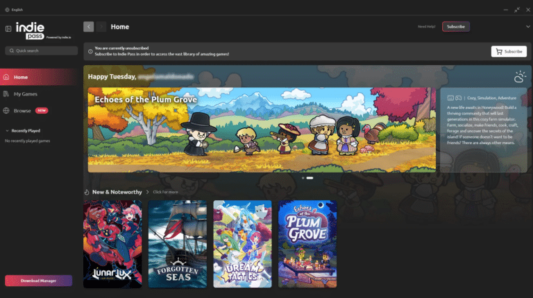 Indie.io Revoluciona Assinaturas e Destrava Tesouros de Jogos Independentes!